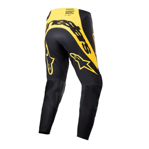 supertech ward black yellow pant back